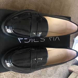 Black Penny Loafers by Via Spiga